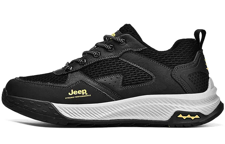 Jeep Low Top Casual Shoes Men's Black