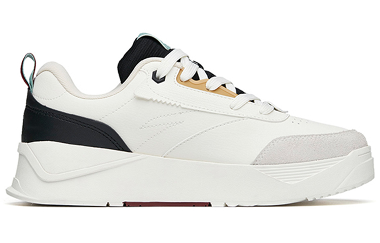 Anta Life Collection Lightweight Low-Top Skateboard Shoes Men's White Black Yellow купить в интернет-магазине Yoocart с быстрой доставкой по России.