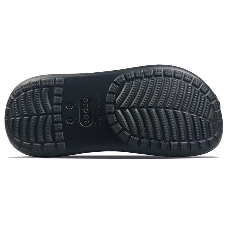 Crocs Classic Crush Clogs Unisex Black White
