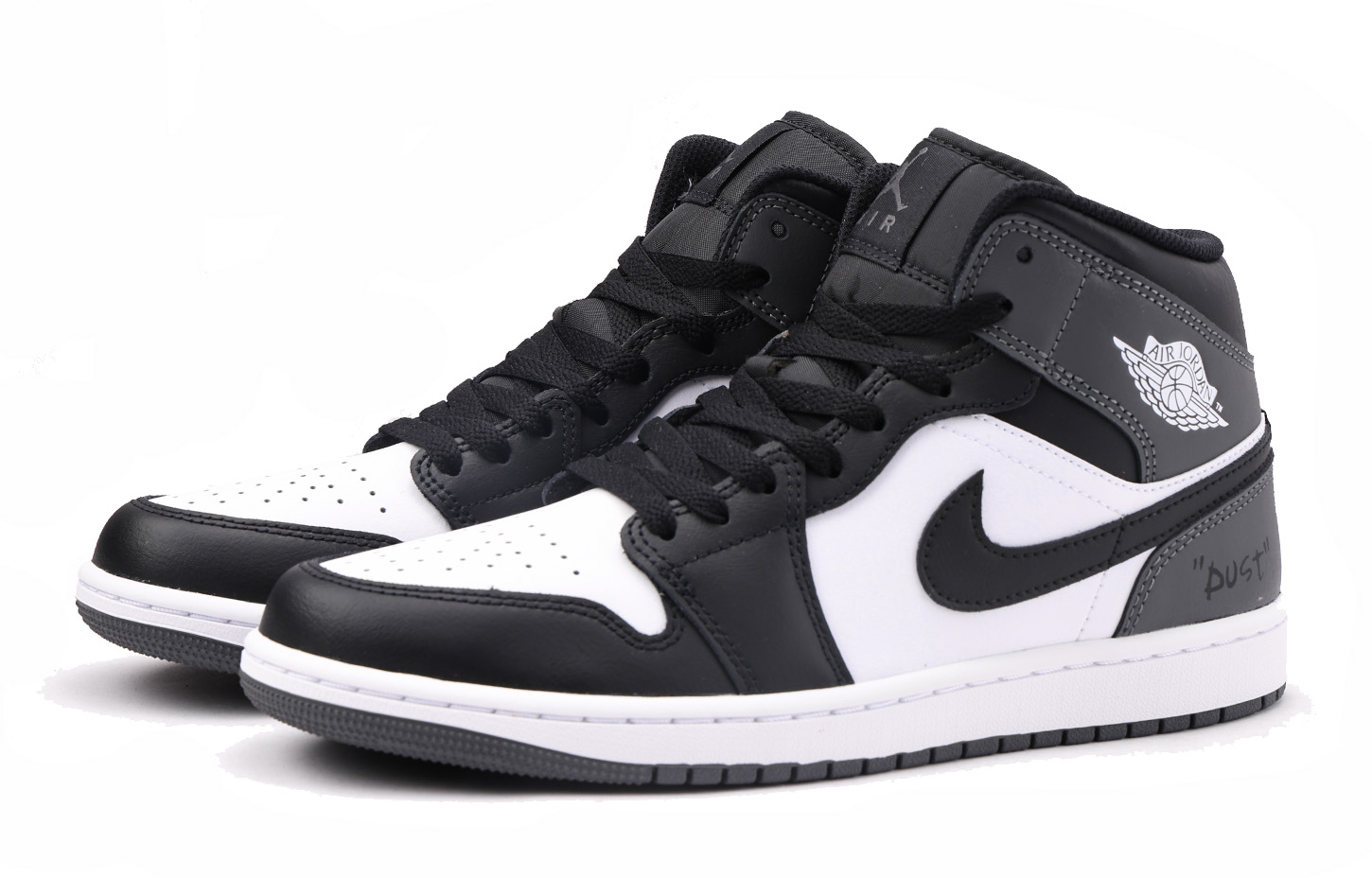 Jordan Air Jordan 1 Slip-Resistant Coverage Low-Top Vintage Basketball Shoes Unisex Black Gray купить в интернет-магазине Yoocart с быстрой доставкой по России.
