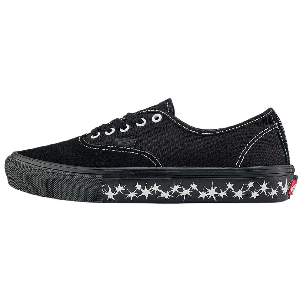 Vans Skate Authentic Abrasion Resistant Low Top Skateboard Shoes Unisex Black White
