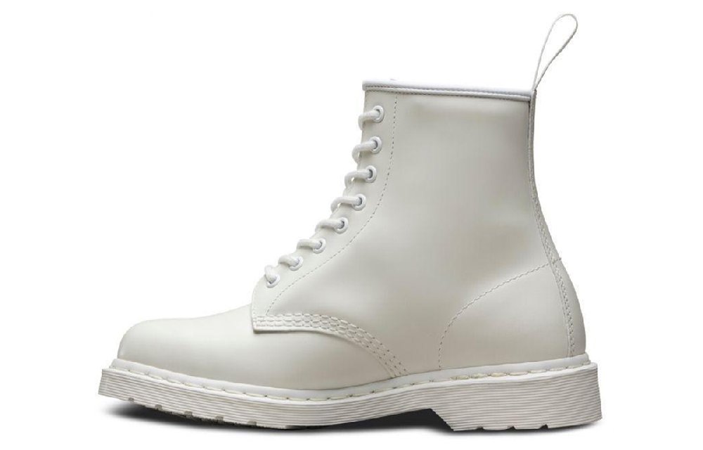 Dr. Martens 1460 Mono Smooth Leather 8 Martin Boots White Unisex