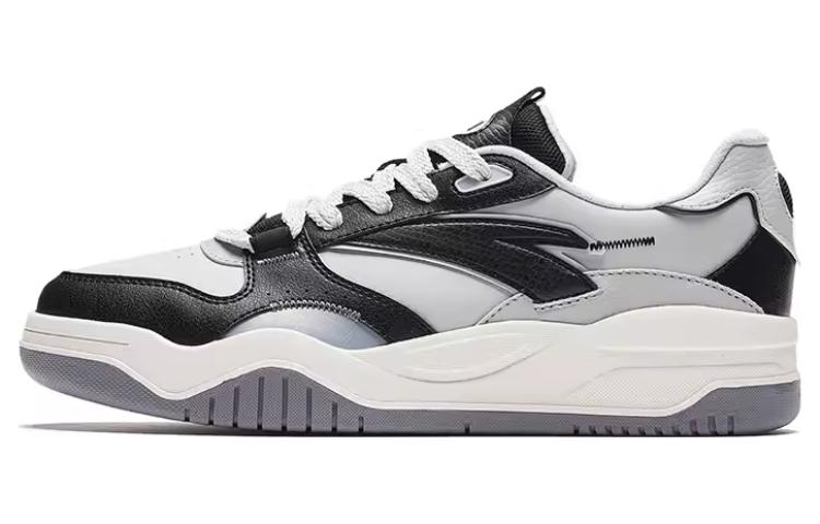 Anta Height Increasing Slip-Resistant Low-Top Skateboard Shoes Men's White Black