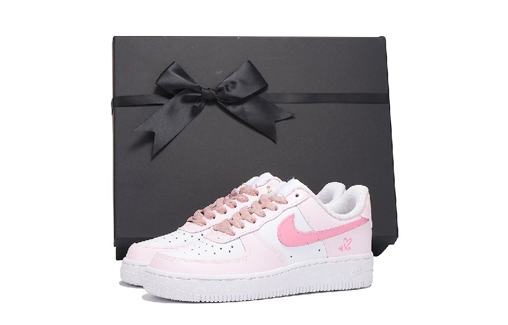 Nike Court Vision 1 Coverage Slip Resistant And Abrasion Resistant Low Top Skateboard Shoes Women's Pink White