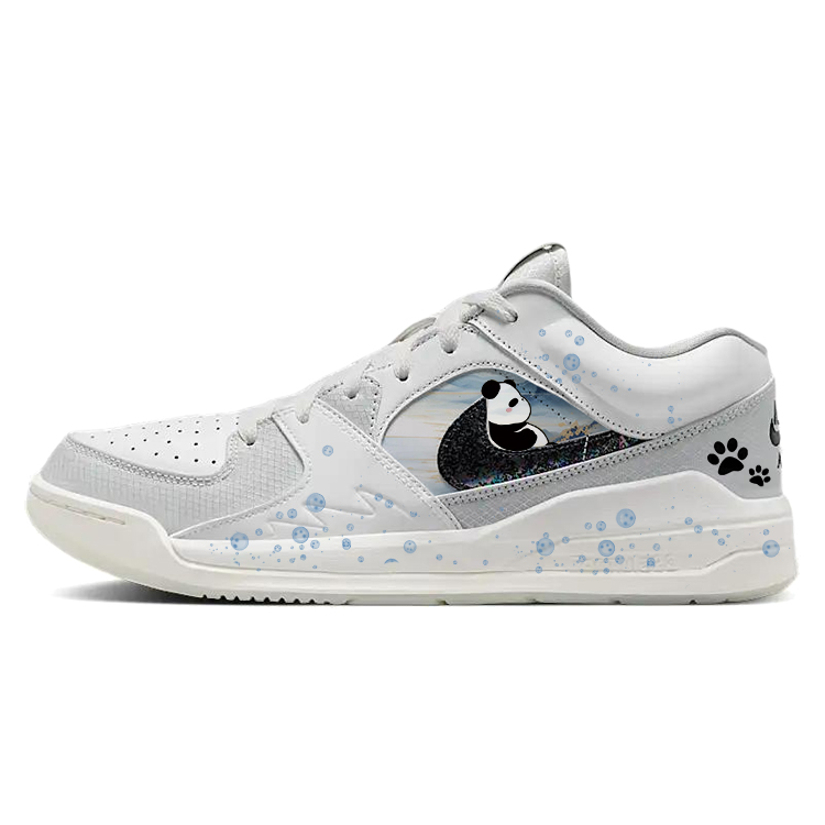 Jordan Stadium 90 Abrasion Resistant Slip Resistant Low Top Vintage Basketball Shoes Men's White Blue