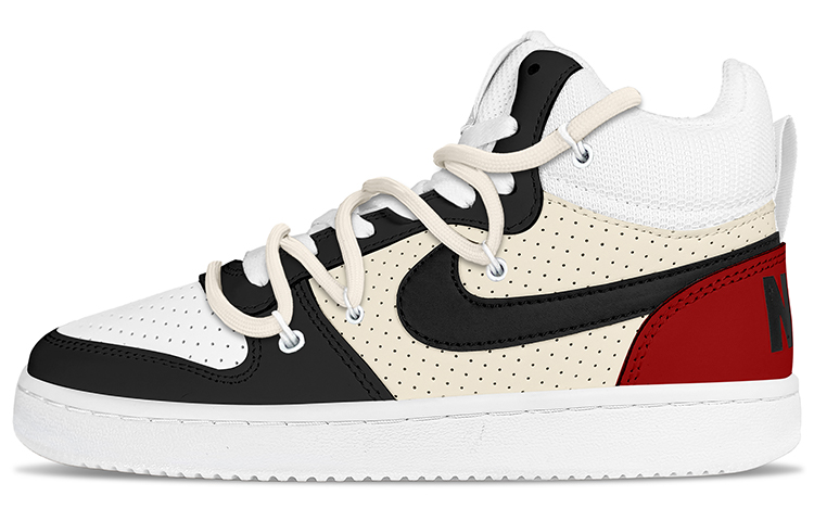 Nike Court Borough Series Mid Mid-Top Skateboard Shoes Men's Red Black