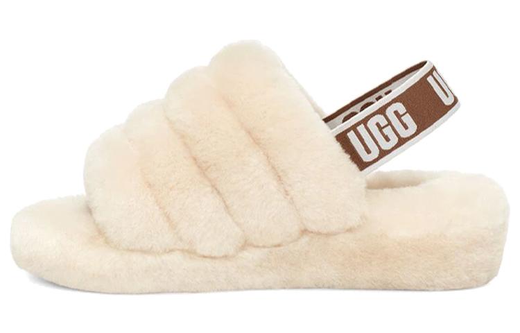 UGG Fluff Yeah Slides White Women's