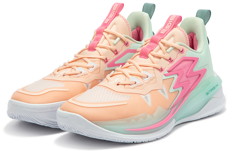 361° Big3 3.0 Cushioning Anti-Slip And Wear-Resistant Coverage Low-Top Performance Basketball Shoes Men's Soft Pink
