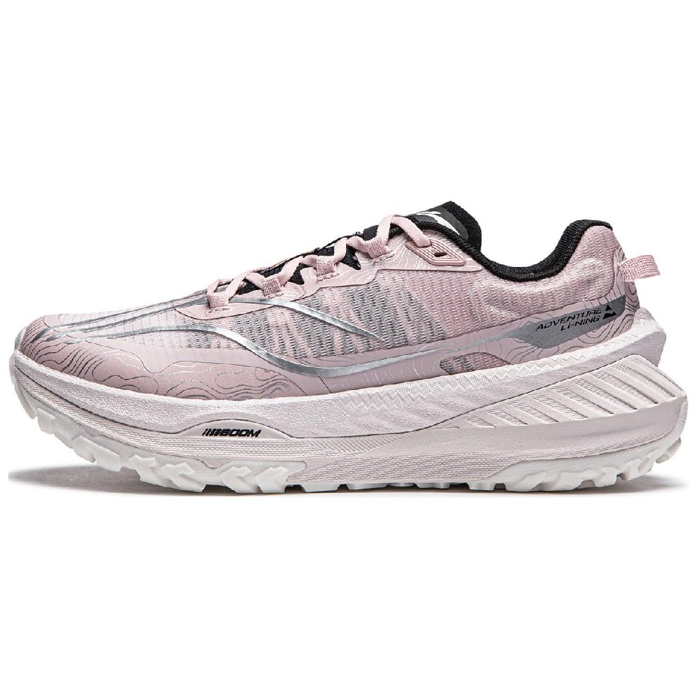 LiNing Dilu Cushioning Anti-Slip And Wear-Resistant Support Rebound Low-Top Running Shoes Women's Gray