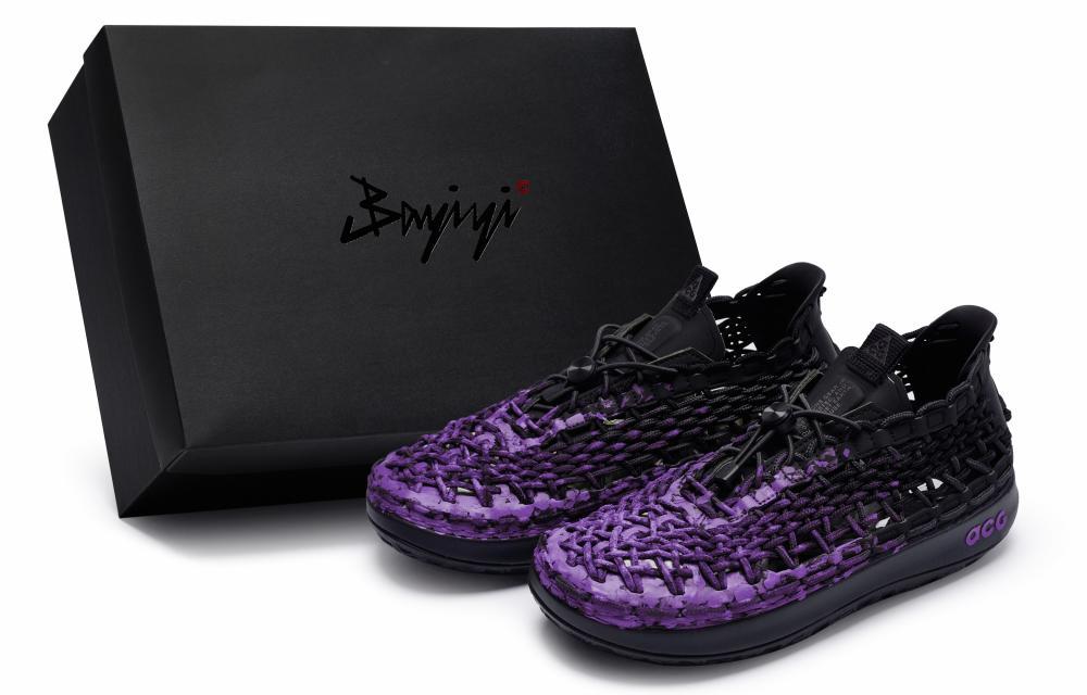 Nike ACG Watercat+ Breathable And Sweat-absorbent Low-Top Casual Shoes Unisex Black Purple