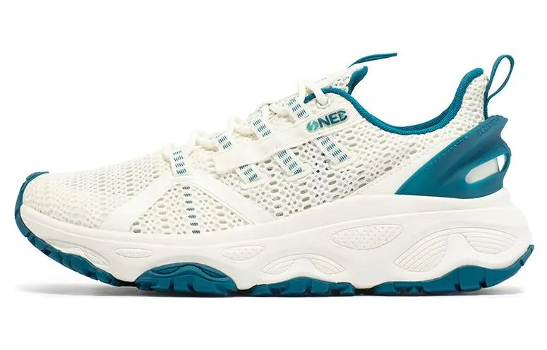 361° Slip Resistant, Abrasion Resistant, Breathable Low Top Outdoor Shoes Men's White Blue