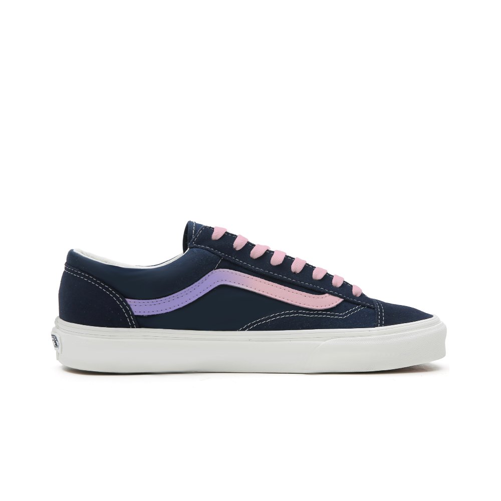 Vans Style 36 Lightweight And Breathable Low Top Skateboard Shoes Unisex Black Pink Purple