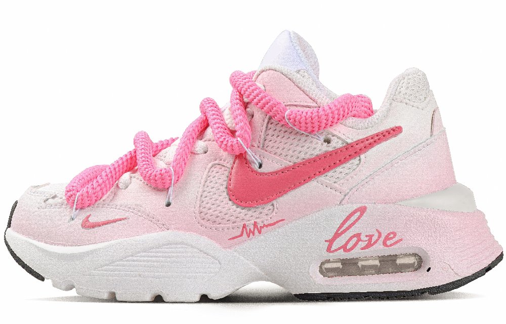 Nike Air Max Fusion Anti Slip Wear Resistant Low Top Casual Running Shoes Women's Barbie Pink
