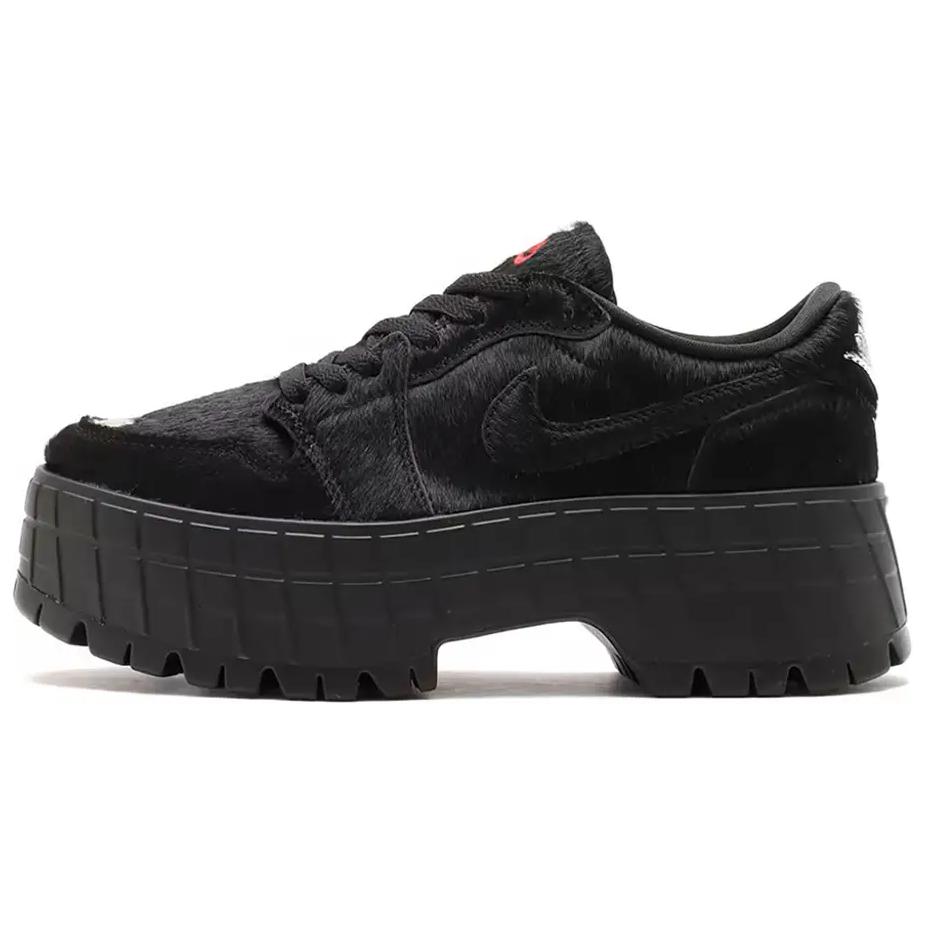 Jordan 1 Low Brooklyn Black Gym Red Women's