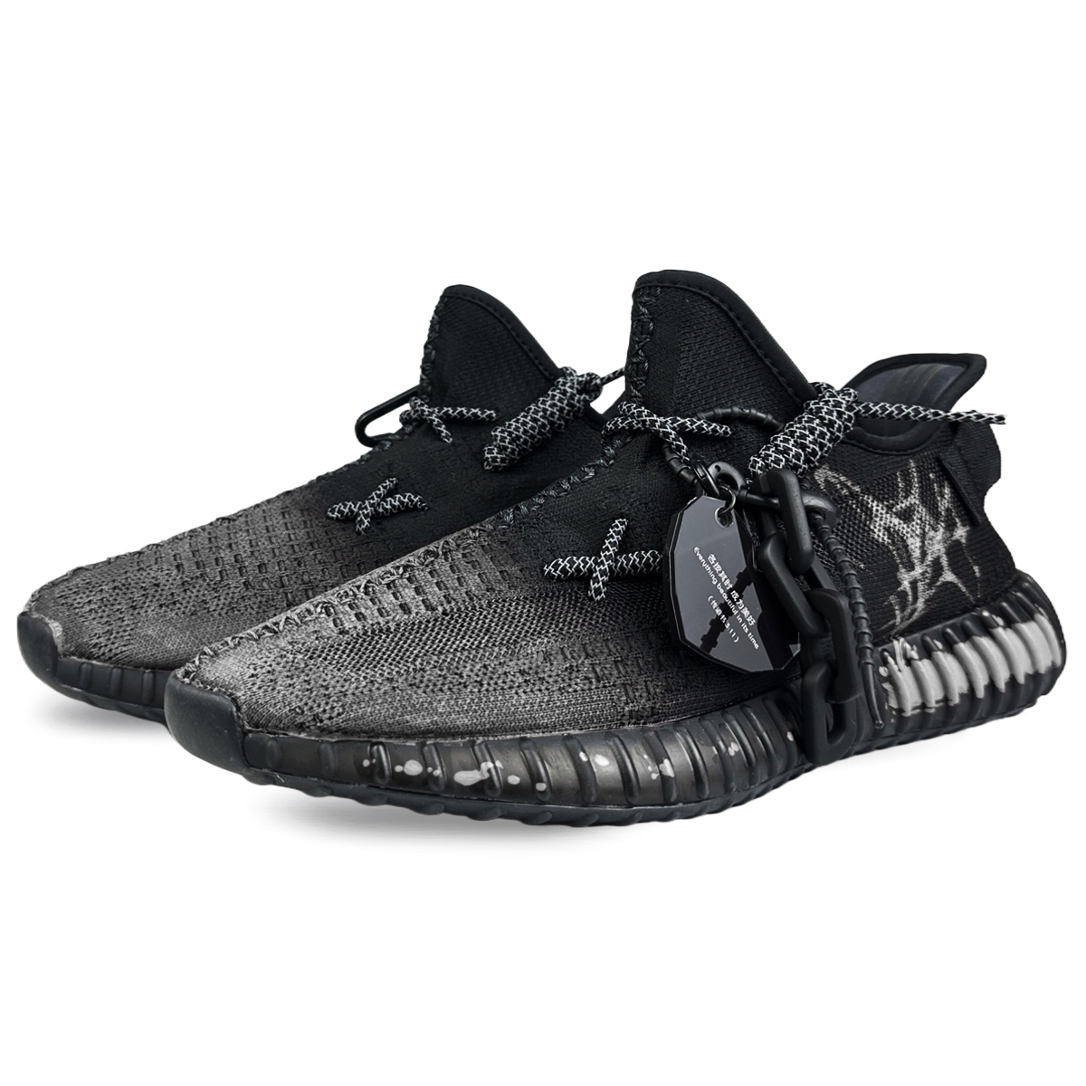Adidas Originals Yeezy Boost 350 V2 Anti Slip Wear Resistant Low Top Casual Shoes Unisex Crack White купить в интернет-магазине Yoocart с быстрой доставкой по России.