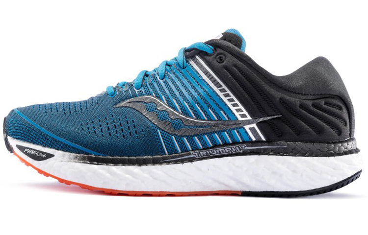 Saucony Triumph 17 Running Shoes Men Low-Top Blue Black