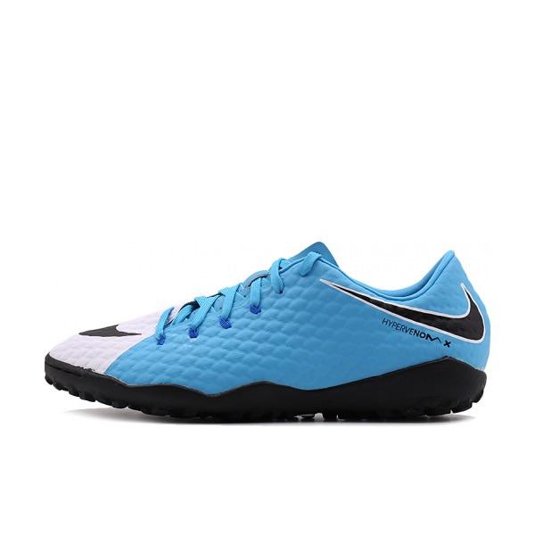 Nike Hypervenom Phelon TF Rubber Broken Studs Cushioning Wear-Resistant Soccer Shoes Men's Blue Black