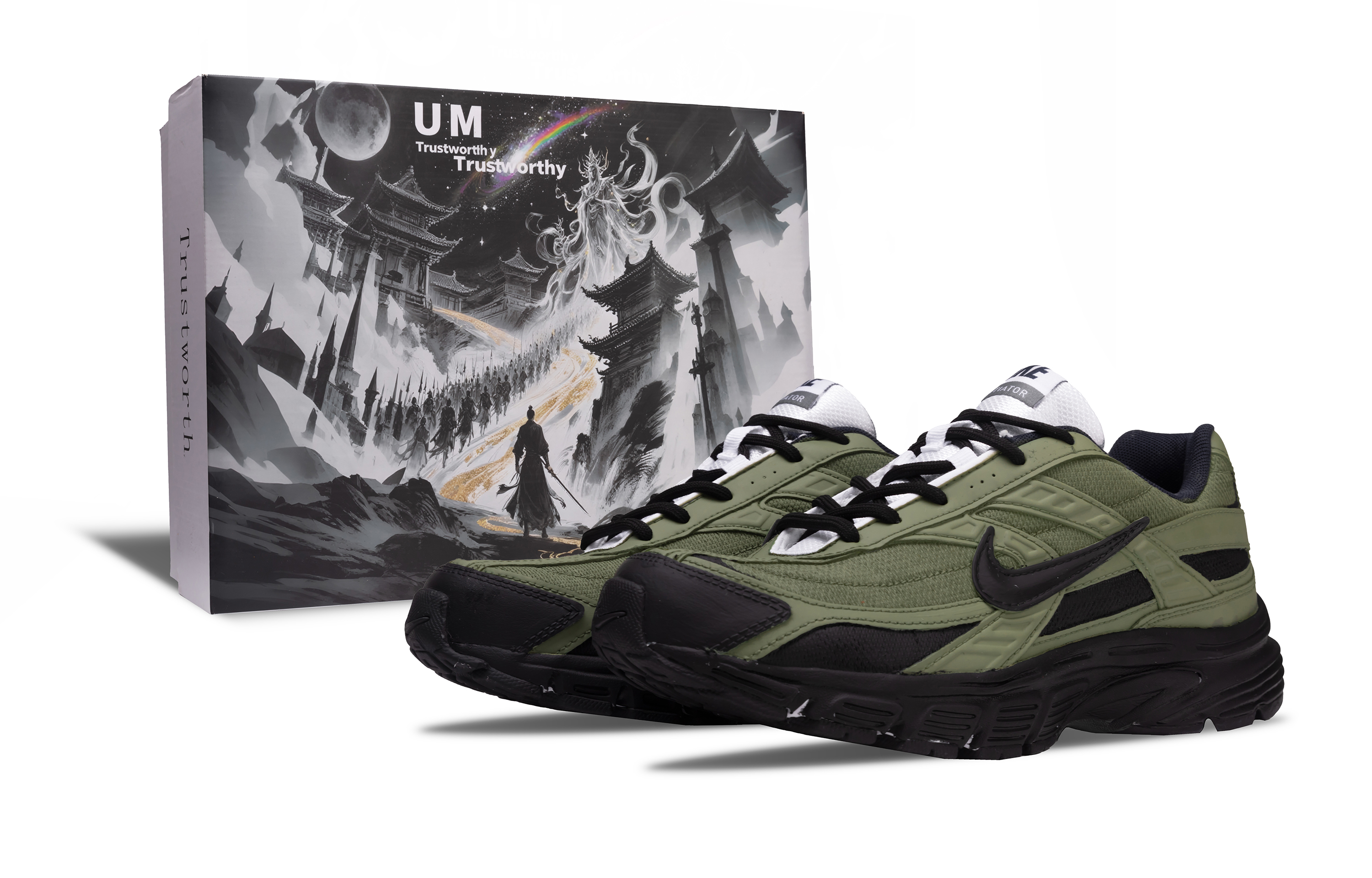Nike Initiator Cushioning Low top Casual Running Shoes Unisex Jasper