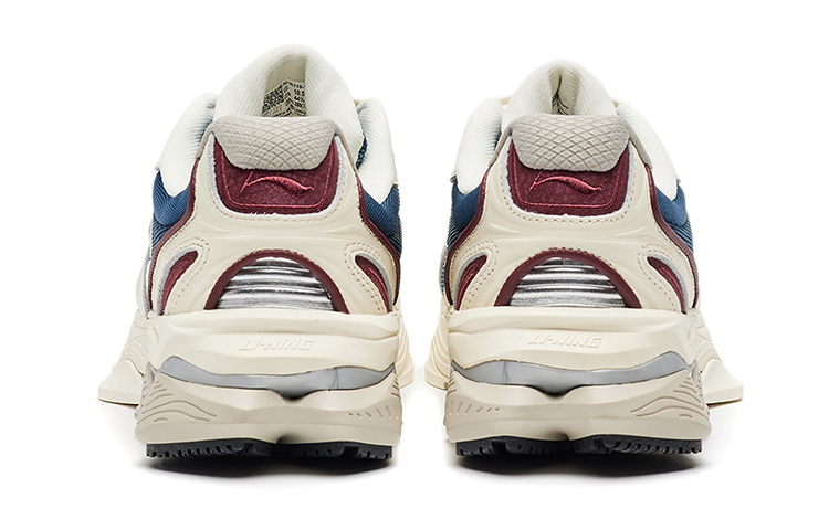 LI NING 1990 Cushioning, Slip Resistant, And Abrasion Resistant Low Top Running Shoes Men's Sea Soul Blue