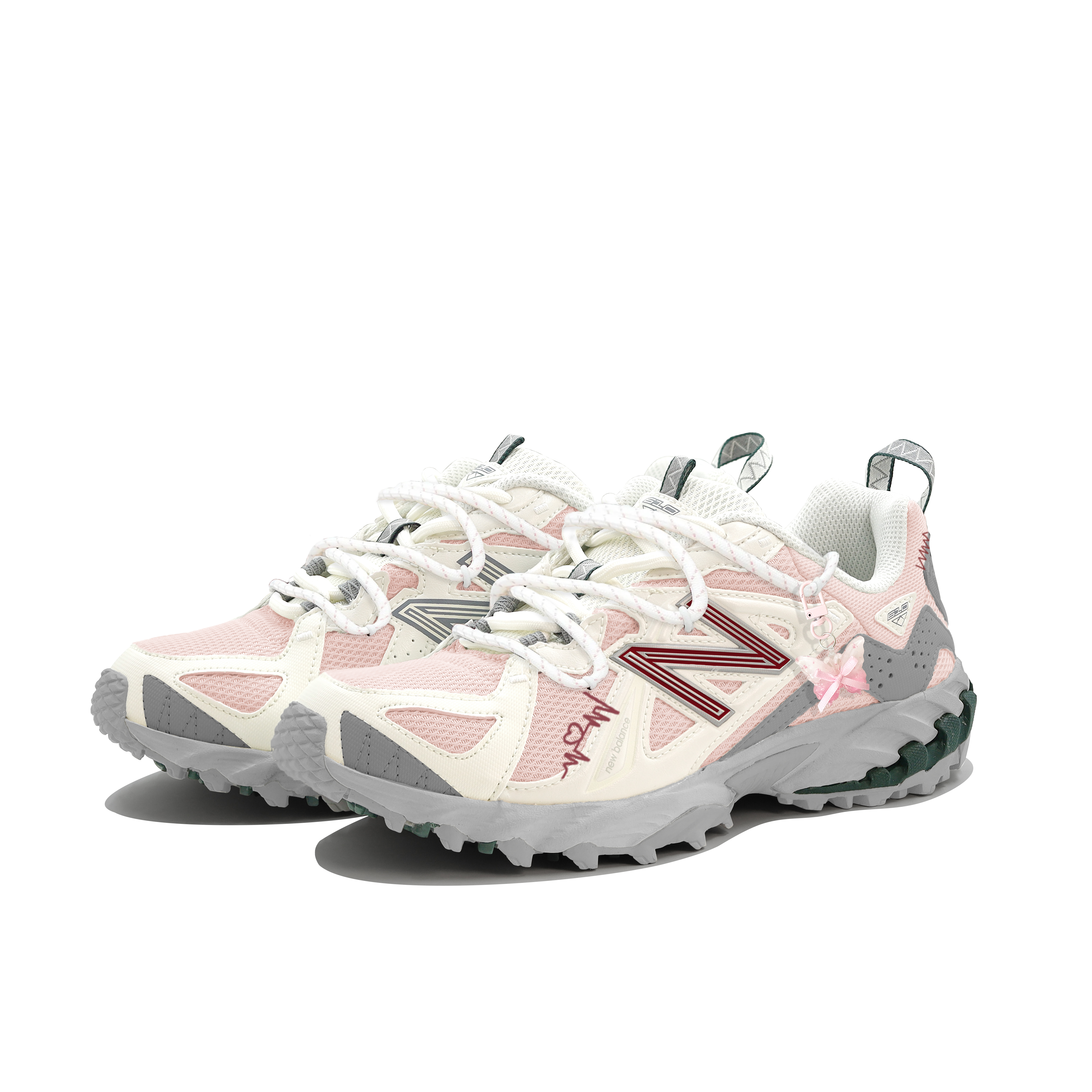 New Balance 610T Heartbeat Rhythm, Sparkling Gift Box Shock Absorbers Low Top Outdoor Shoes Unisex Gray Pink купить в интернет-магазине Yoocart с быстрой доставкой по России.