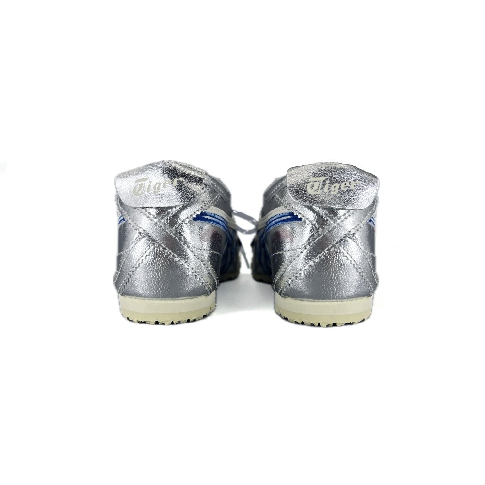 Onitsuka Tiger MEXICO 66 Anti Slip Wear Resistant Low Top Casual Shoes Unisex Silver Blue