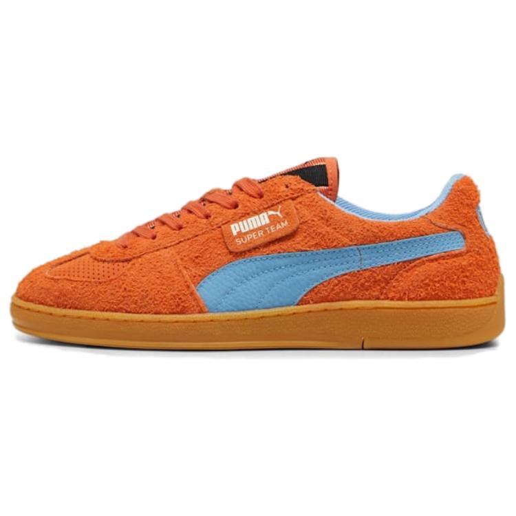 PUMA Super Team No 14 Anti Slip Wear Resistant Low Top Skateboard Shoes Unisex Orange Blue