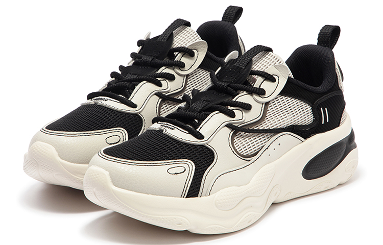 361° Cushioning Anti-Slip And Wear-Resistant Low-Top Running Shoes Women's Gray Black