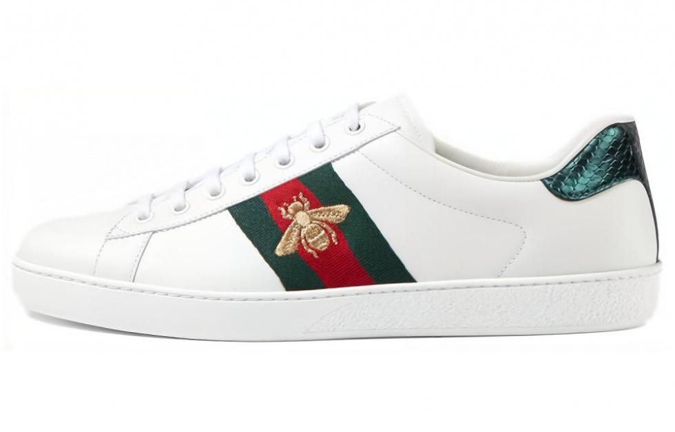 GUCCI Ace Embroidered Bee Sneakers