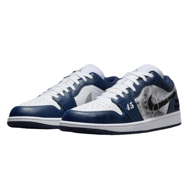 Jordan Air Jordan 1 Vintage Basketball Shoes Women's Low top Blue/White
