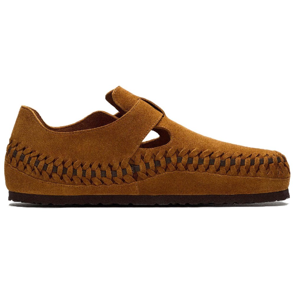 Birkenstock London Braided Shearling Kith Mink