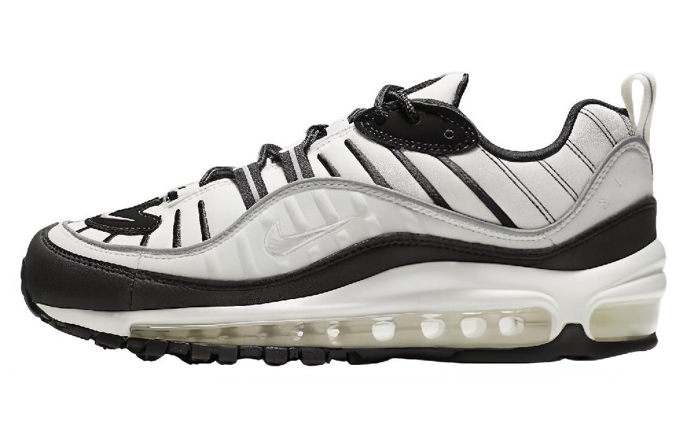 Nike Air Max 98 Low Top Casual Shoes Unisex Black White