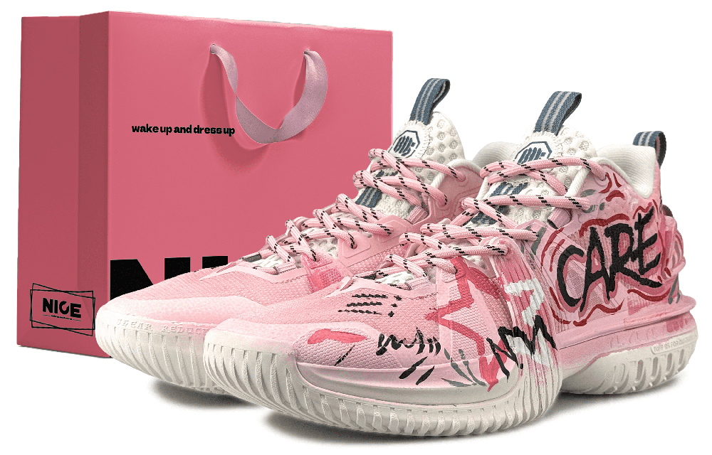 LiNing Storm 2024 Cushioning, Slip Resistant, Lightweight Low Top Basketball Shoes Men's Pink