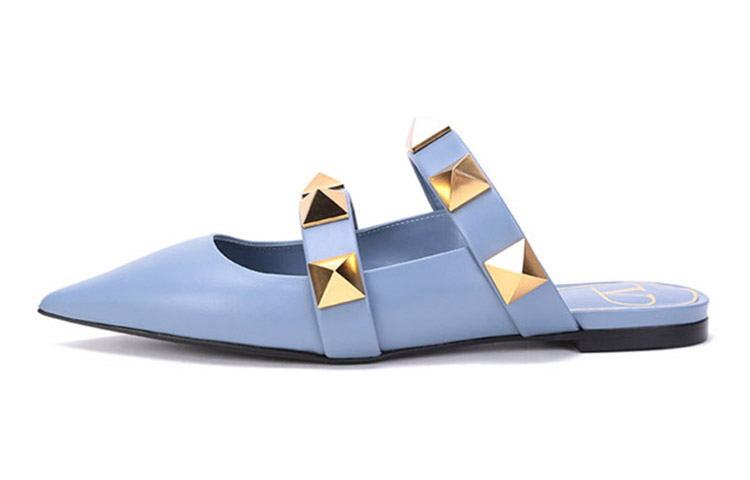 Valentino Roman Stud Casual Shoes Women's Light Blue