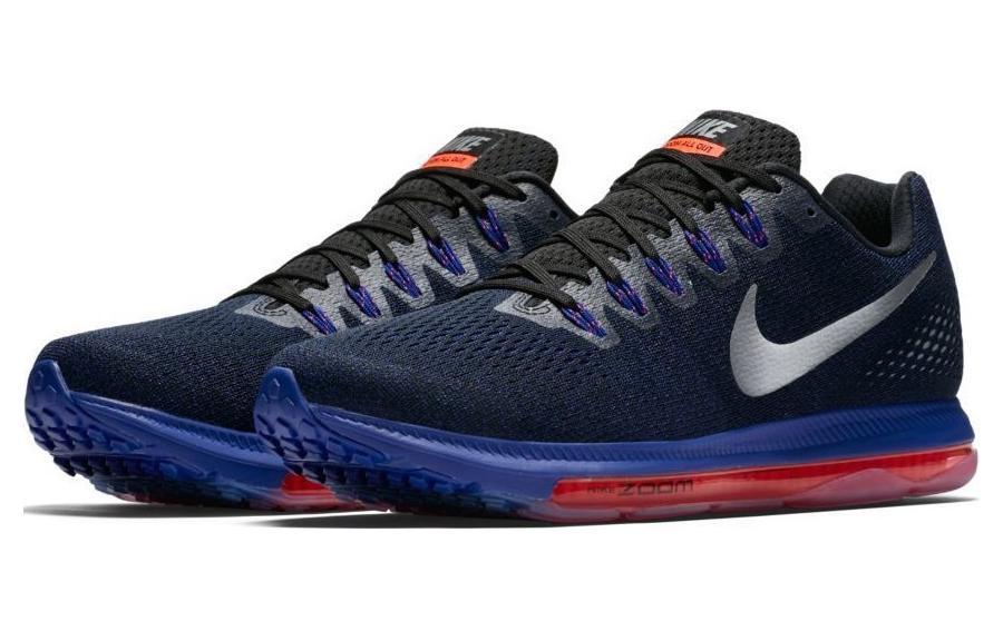 Nike Zoom All Out Shock Absorbers Slip Resistant Breathable Low Top Running Shoes Men's Blue Silver купить в интернет-магазине Yoocart с быстрой доставкой по России.
