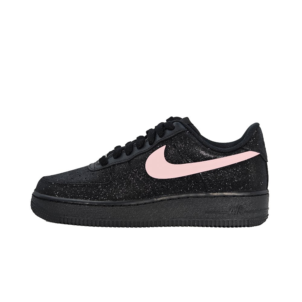 Nike Air Force 1 Low Top Skateboard Shoes Unisex Black Light Pink