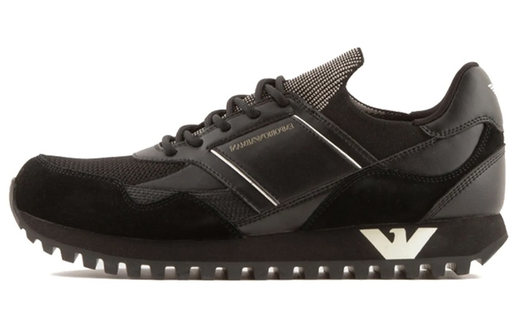 EMPORIO ARMANI Panelled Logo-print Sneakers