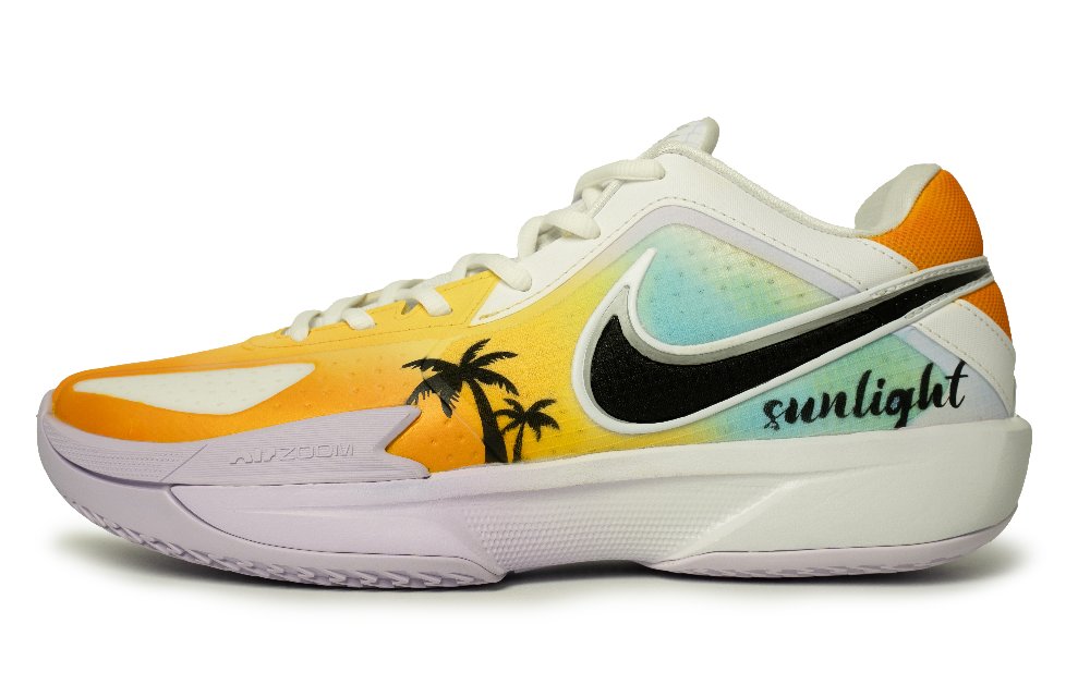Nike Air Zoom G.T. Cut CROSS Basketball Shoes Men Low-Top Yellow/White/Black