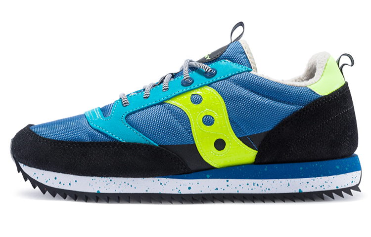 Saucony Cushioning Anti-Slip Wear-Resistant Breathability Low-Top Casual Running Shoes Men's Blue Black