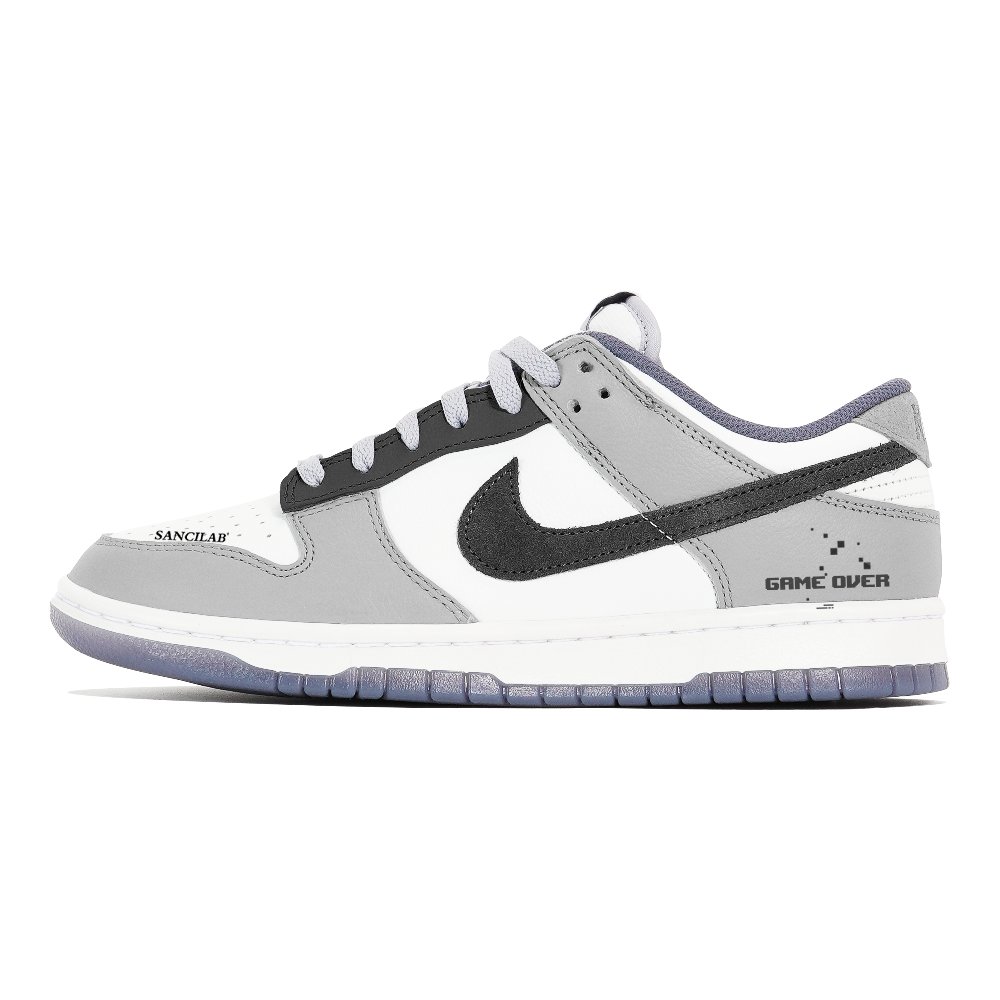 Nike Dunk Non-slip Lightweight Low-Top Skateboard Shoes Men's White Gray