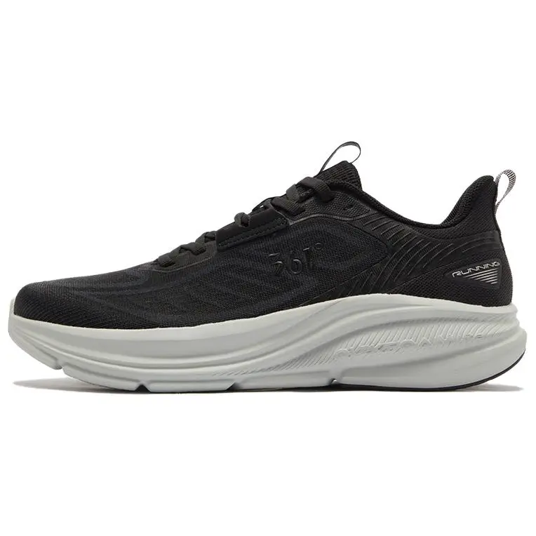361° Cushioning And Abrasion Resistant Coverage Low Top Casual Running Shoes Men's Black