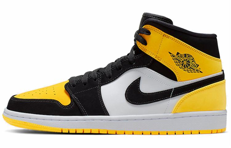 Jordan 1 Mid 'Yellow Toe Black'
