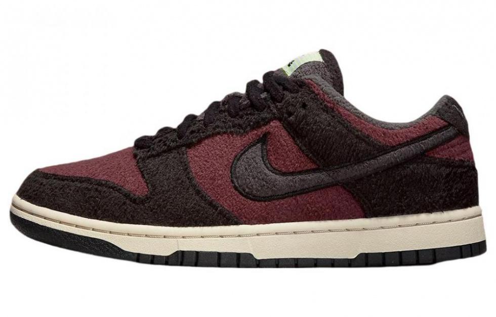 Nike Dunk Low Se Fleece Pack Burgundy Crush Women's
