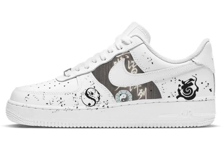 Nike Air Force 1 Anti-Slip Wear-Resistant Low-Top Skateboard Shoes Men's Pure White