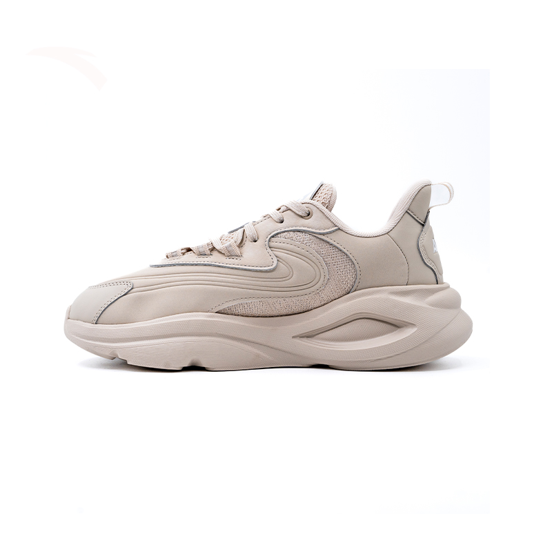 Anta Anti-Slip Wear-Resistant Low-Top Casual Shoes Women's Beige