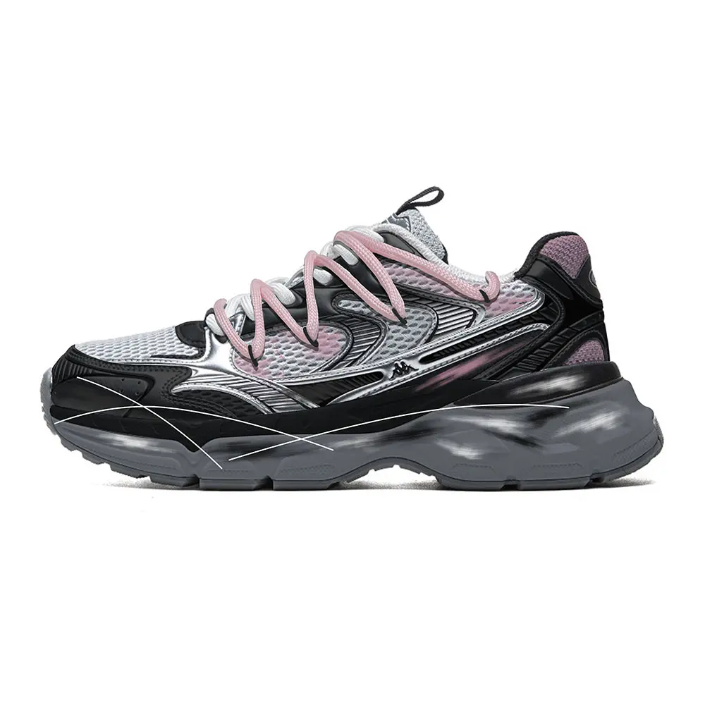 Kappa Hydrogen Track Abrasion Resistant Breathable Low Top Running Shoes Unisex Pink