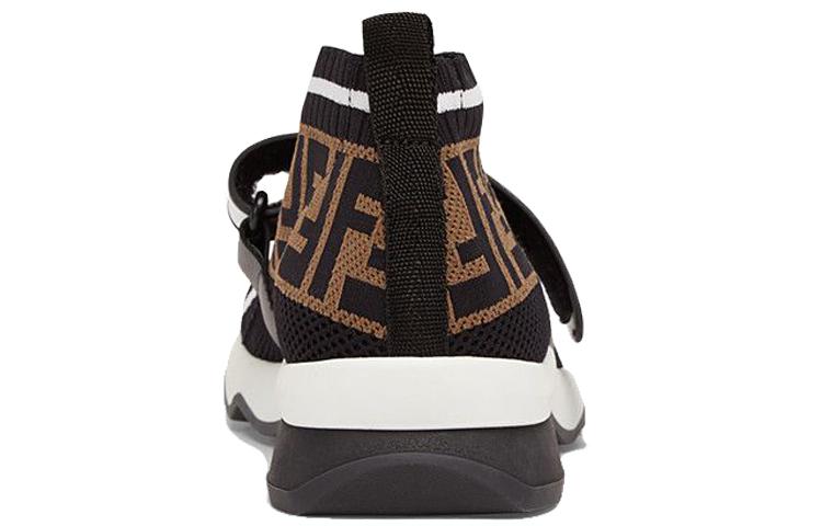 FENDI Women's FF Motif Rockoko Sneaker 'Black Brown' купить в интернет-магазине Yoocart с быстрой доставкой по России.
