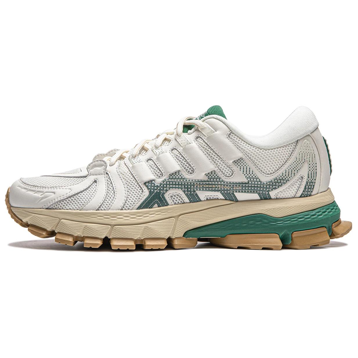 LiNing Cushioning, Wear Resistant Low top Running Shoes Men's White Green
