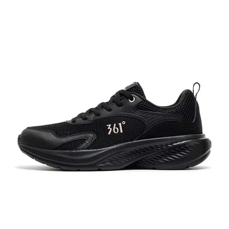 361° Anti-Slip Wear-Resistant Low-Top Casual Running Shoes Women's Black