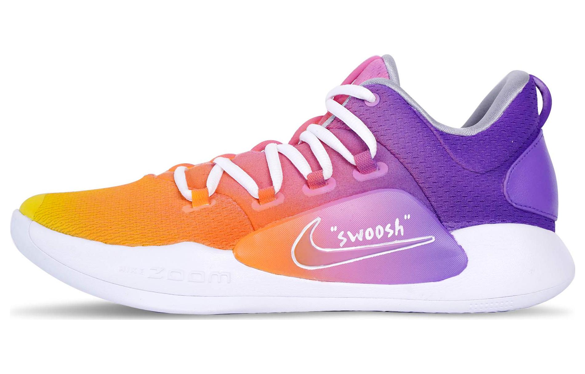 Nike Hyperdunk X Basketball Shoes Men's Low top White/Orange/Purple