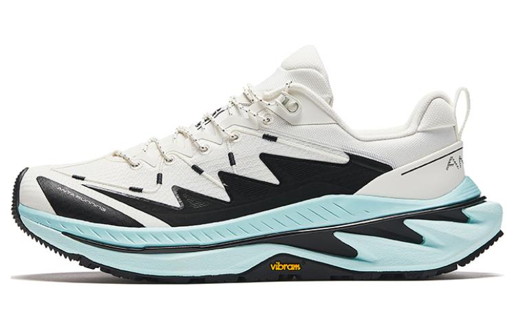 Anta Wild PRO Shock Absorbers Slip Resistant Low top Running Shoes Men's White Black Blue